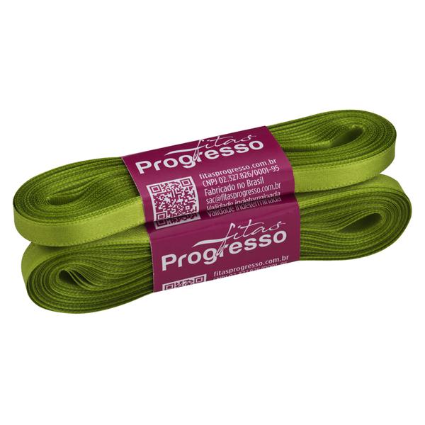 FITA CETIM SIMPLES 7MMX10MT COR 677 VERDE FOLHA UN PROGRESSO