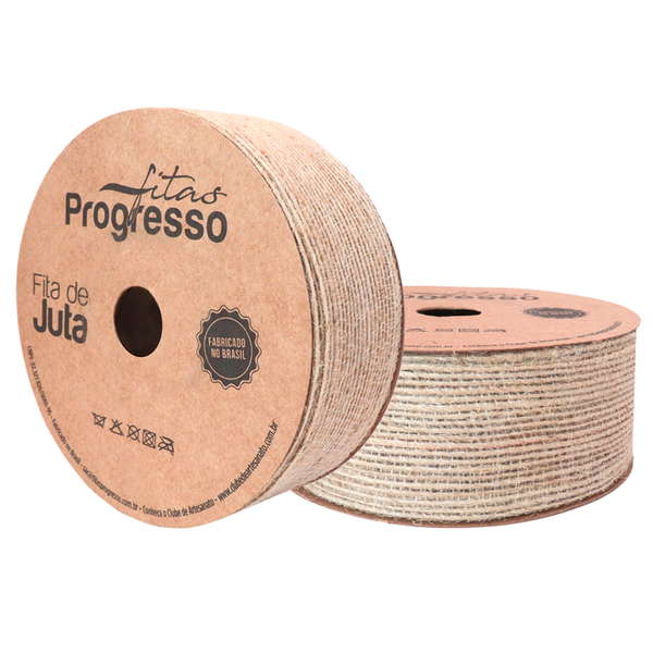 FITA DE JUTA 38MMX10MTS COR 001 NATURAL UN PROGRESSO