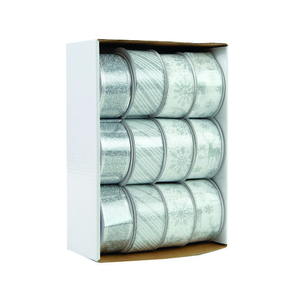 FITA ESTAMPADA BCO/PRAT 3,8X457CM CX DISPLAY UN CROMUS