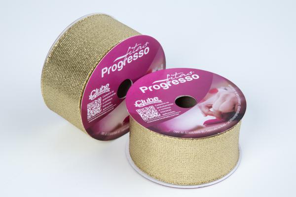 FITA METALIZADA M004-038 38MMX10MT COR 203 OURO UN PROGRESSO