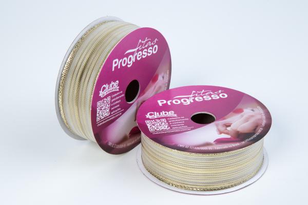 FITA METALIZADA M007-025 25MMX10MT COR 203 OURO UN PROGRESSO