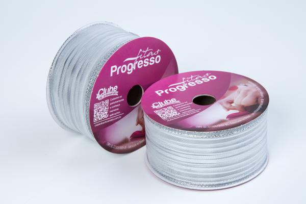 FITA METALIZADA M007-038 38MMX10MT COR 218 PRATA UN PROGRESSO