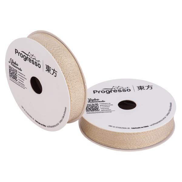 FITA METALIZADA M011-015 15MMX10MT COR 203 OURO UN PROGRESSO