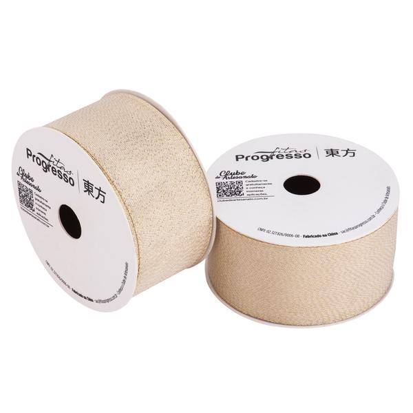 FITA METALIZADA M011-038 38MMX10MT COR 203 OURO UN PROGRESSO