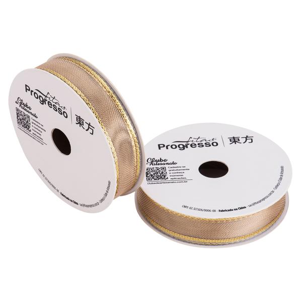 FITA METALIZADA M012-015 15MMX10MT COR 203 OURO UN PROGRESSO