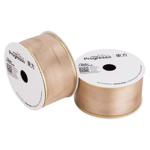 FITA METALIZADA M012-038 38MMX10MT COR 203 OURO UN PROGRESSO