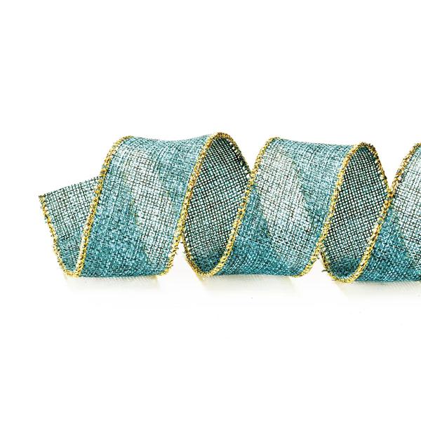 FITA NATALINA AZC/OURO 3,8CM UN CROMUS