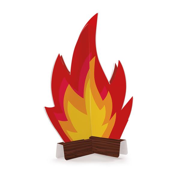 FOGUEIRA DECORATIVA 3D 20,5X20,5X24,5CM 2UN CROMUS