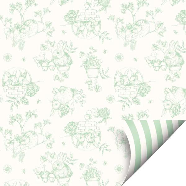 FOLHA PASCOA DOUBLE FACE CLASS FRANCES VERDE 69X89 25UN CROMUS