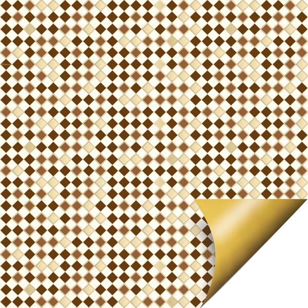 FOLHA PASCOA DOUBLE FACE CRYSTAL MARFIM 69X89 25UN CROMUS