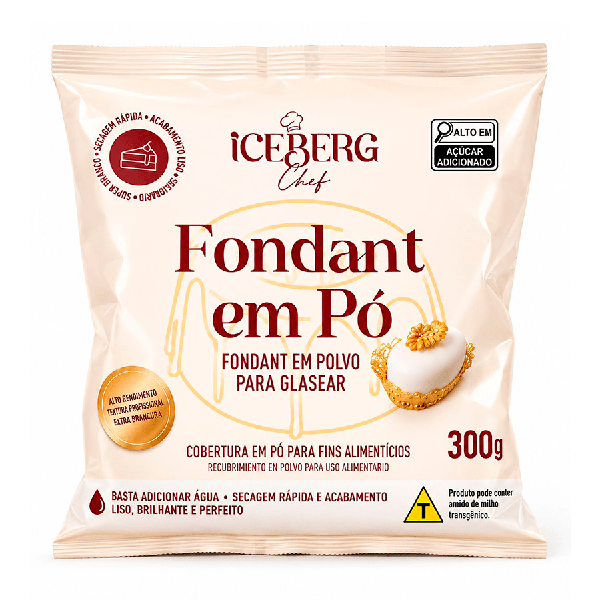 FONDANT EM PO 300G UN ICEBERG