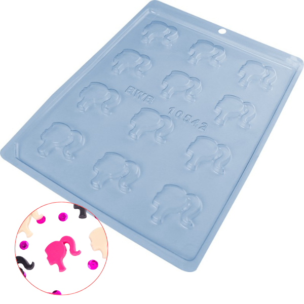 FORMA ACETATO SIMPLES APLIQUE BONECA UN BWB