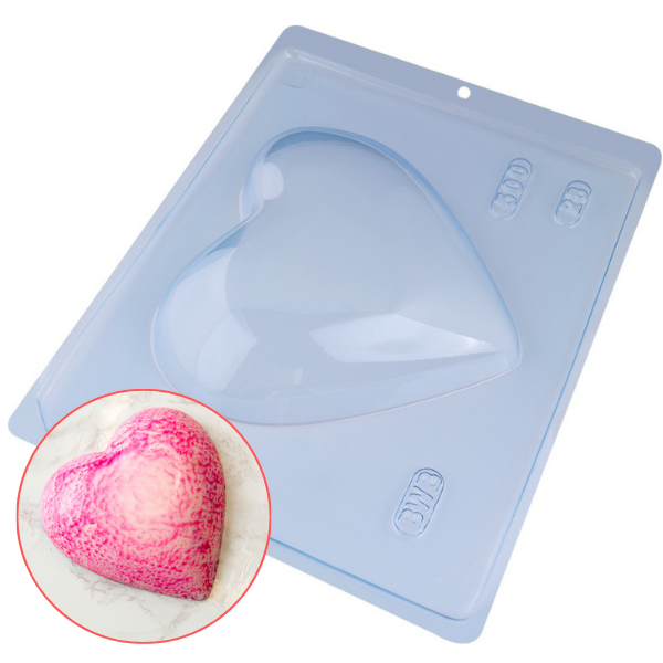 FORMA ACETATO SIMPLES CORACAO LISO 500G UN BWB