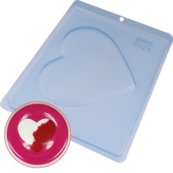 FORMA ACETATO SIMPLES TABLETE CORACAO UN BWB