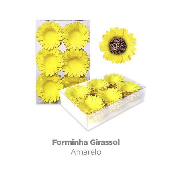 FORMA ESPECIAL GIRASSOL AMARELO 40UN PLAC