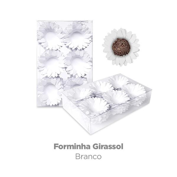 FORMA ESPECIAL GIRASSOL BRANCO 40UN PLAC