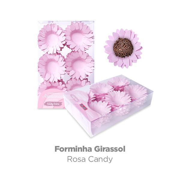 FORMA ESPECIAL GIRASSOL CANDY ROSA 40UN PLAC