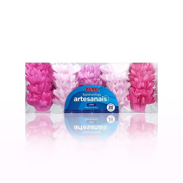 FORMA PARA DOCE LADY AQUARELA BARBIECORE 25UN PLAC