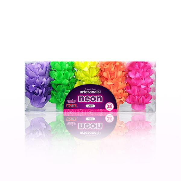 FORMA PARA DOCE LADY NEON CORES 25UN PLAC