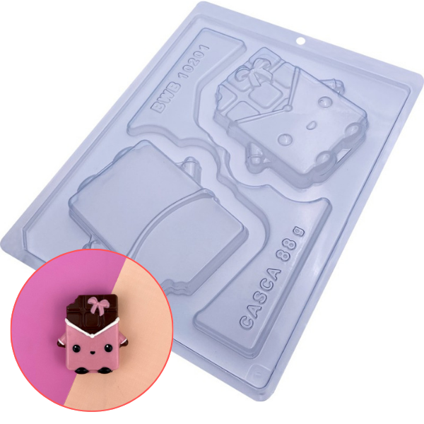 FORMA SILICONE BARRINHA DE CHOCOLATE UN BWB