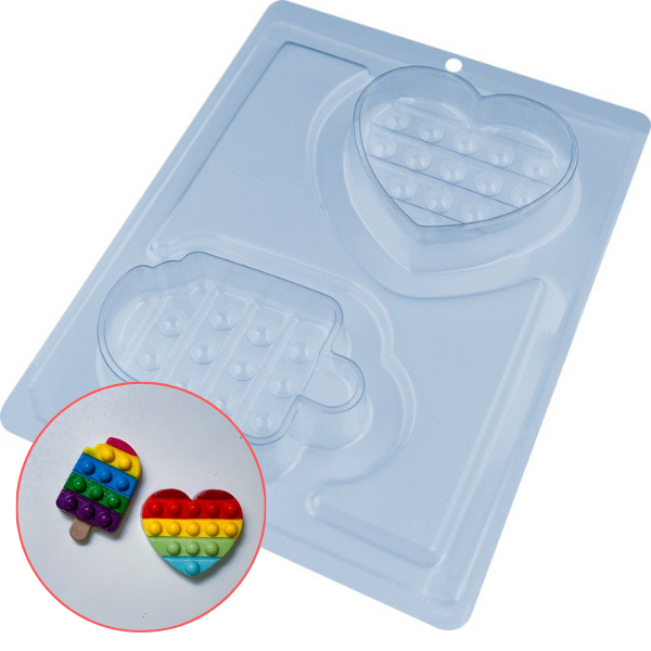 FORMA SILICONE BARRINHA DE CHOCOLATE UN BWB