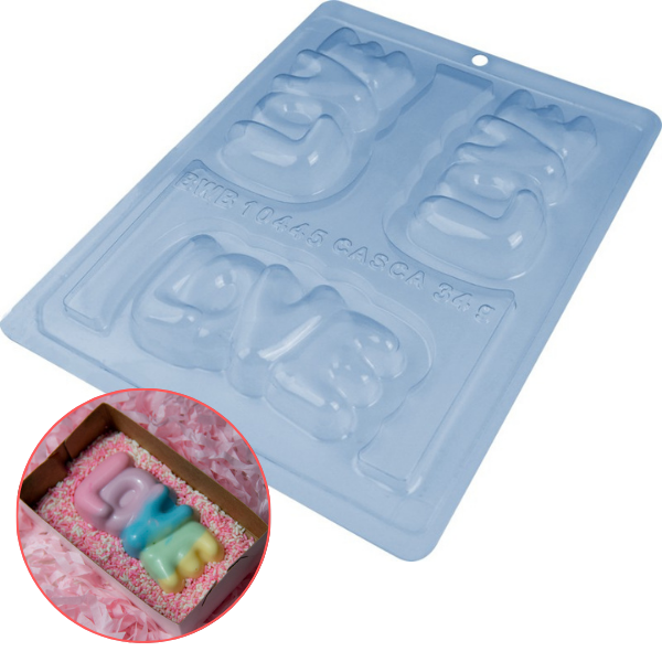 FORMA SILICONE BARRINHA LOVE UN BWB