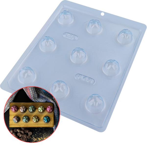 FORMA SILICONE BOMBOM ESTRELA UN BWB