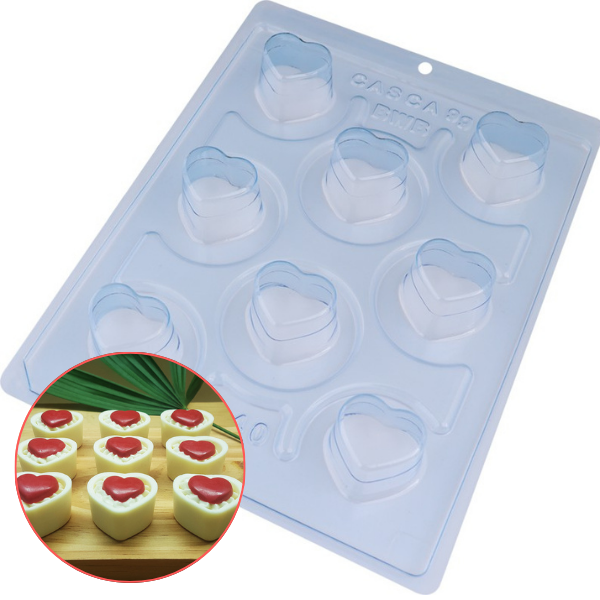 FORMA SILICONE BUFFET CORACAO UN BWB