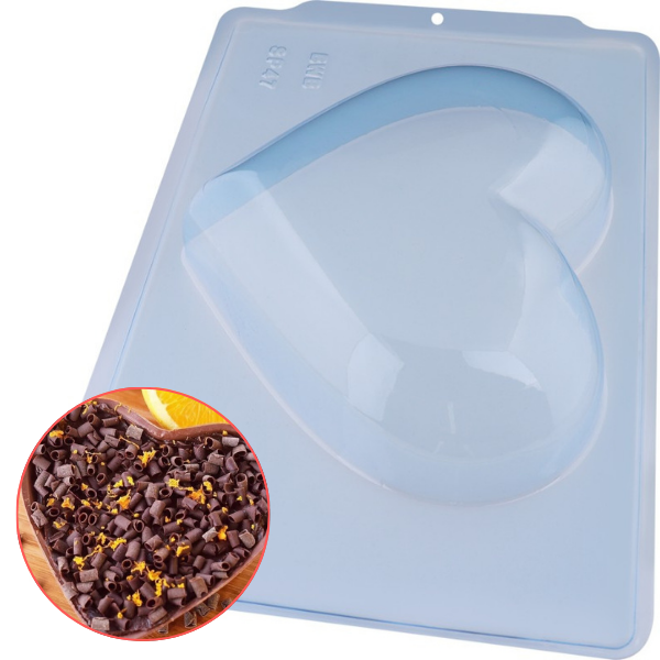 FORMA SILICONE CORACAO ESPECIAL 1KG UN BWB
