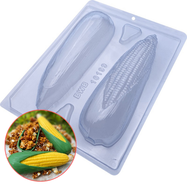 FORMA SILICONE ESPIGA DE MILHO COM PALHA UN BWB