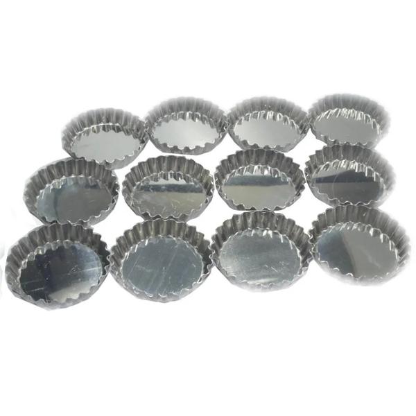 FORMA TORTA CRESPA FUNDO FALSO 8,4X1,9X10CM 12UN CAPARROZ