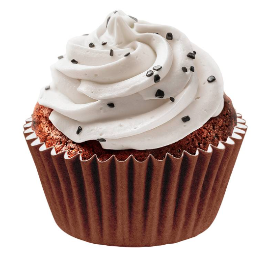 FORMINHA MINI CUPCAKE GOURMET MARROM 45UN REGINA
