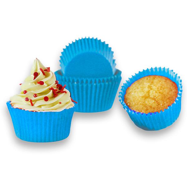FORMINHA PARA CUPCAKE AZUL CLARO 45UN FLIP