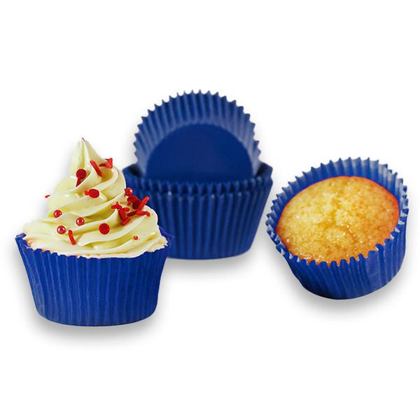 FORMINHA PARA CUPCAKE AZUL ESCURO 45UN FLIP