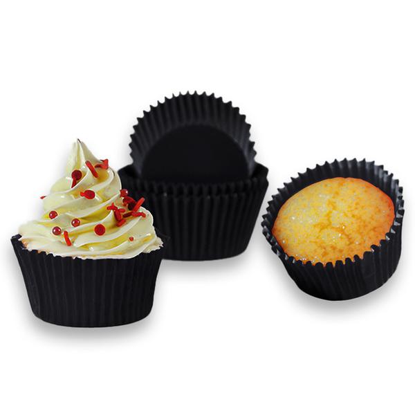 FORMINHA PARA CUPCAKE PRETO 45UN FLIP