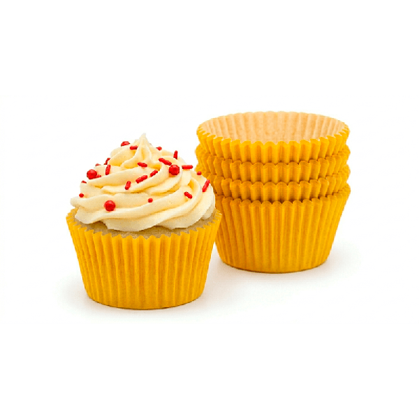 FORMINHA PARA MINI CUPCAKE AMARELO 45UN FLIP