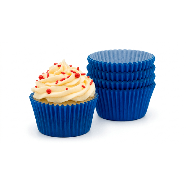 FORMINHA PARA MINI CUPCAKE AZUL ESCURO 45UN FLIP