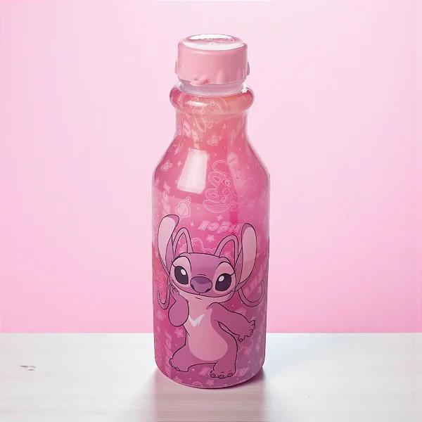 GARRAFA RETRO 500ML STITCH ROSA UN PLASULTIL