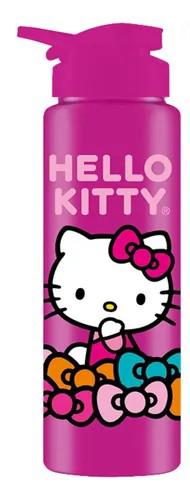 GARRAFA SQUEEZE 750ML HELLO KITTY ROSA UN BANDEIRANTE