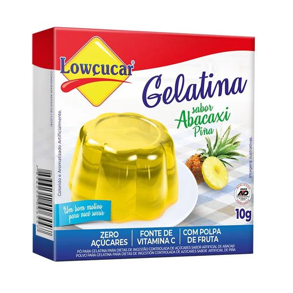 GELATINA ZERO ABACAXI 10G LOWCUCAR