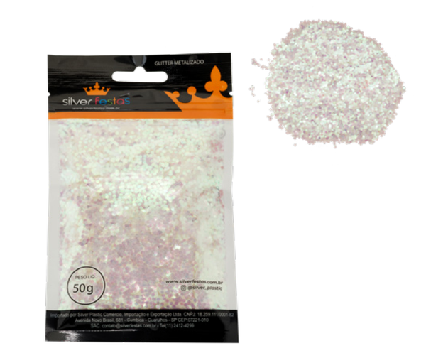GLITTER METALIZADO 50G FURTA COR UN SILVER