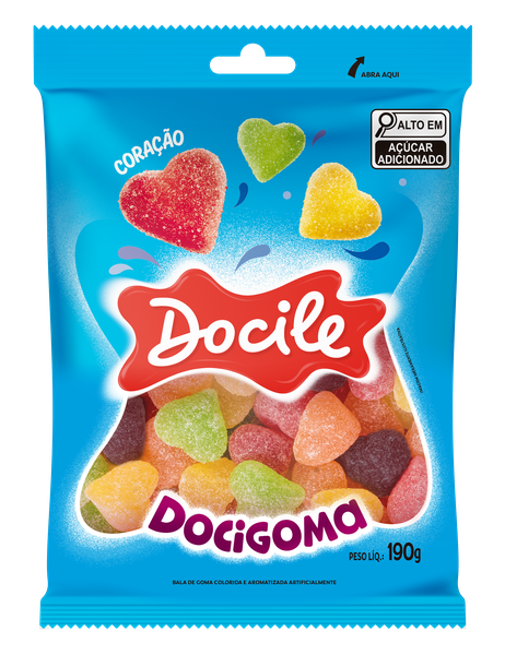 GOMA CORACAO SORTIDA 190G DOCILE 8142/80112