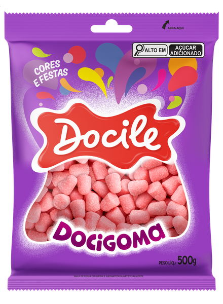 GOMA MINI ROSA 500G DOCILE 8011