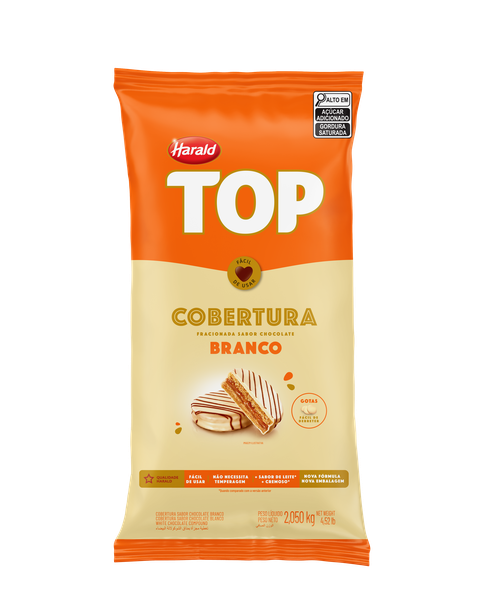 GOTAS COBERTURA BRANCO 2,05KG TOP HARALD