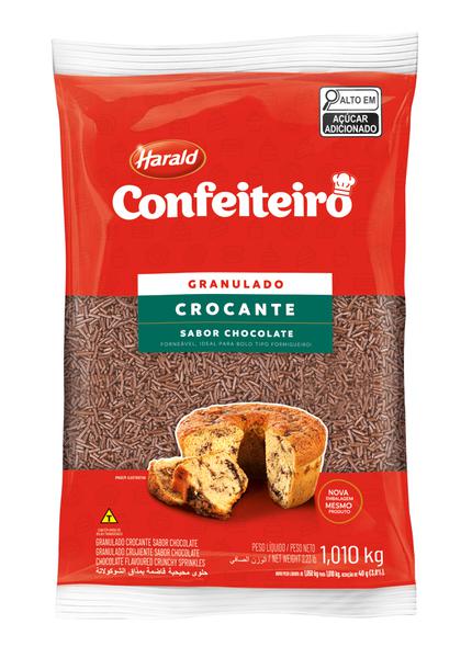 GRANULADO AO LEITE  ESCURO 1,01KG CROCANTE HARALD