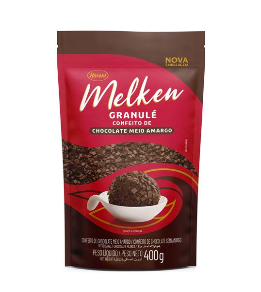 GRANULADO MELKEN GRANULE CHOCOLATE MEIO AMARGO 400G HARALD