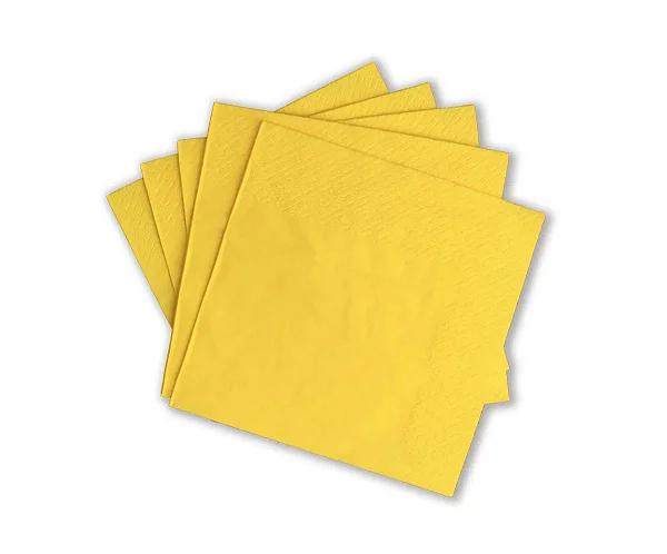 GUARDANAPO 19,5X22,5CM AMARELO CANDY 50UN CAMPFESTAS