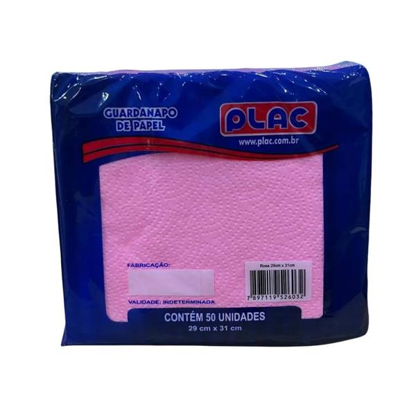 GUARDANAPO 20X22 ROSA 50UN PLAC