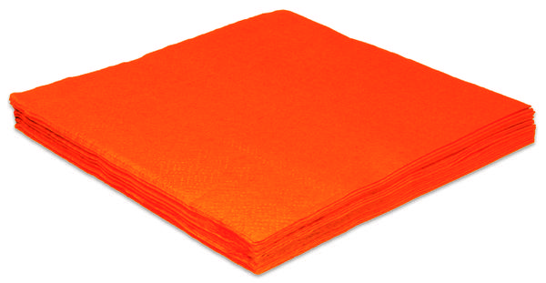 GUARDANAPO 25X25CM LARANJA 20UN SILVER