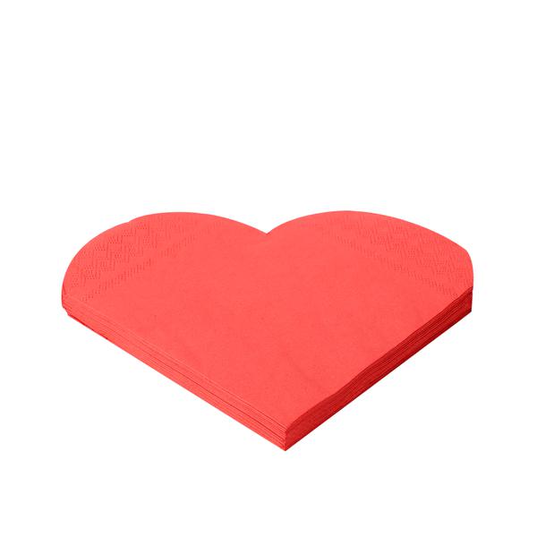 GUARDANAPO DECORADO CORAÇAO 33X33CM 20UN SILVER